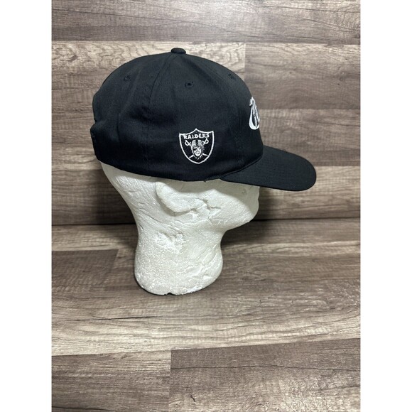 Vtg Annco Oakland Las Vegas Raiders Script Snapback Hat Embroidered Logo Dazzle - Picture 3 of 10